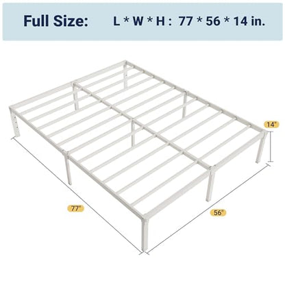 Full Size White Bed Frame with Storage, view 3