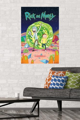 Rick And Morty - Cover Wall Poster, 22.375" x 34", Unframed Version