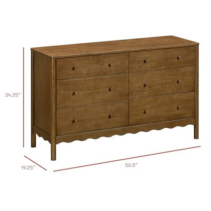 Babyletto Swell 6-Drawer Assembled Baby Dresser, Natural Walnut, view 4