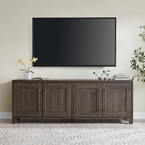 Rectangular TV Stand for TV's up to 80" in Alder Brown, TV Stands for the Living Room