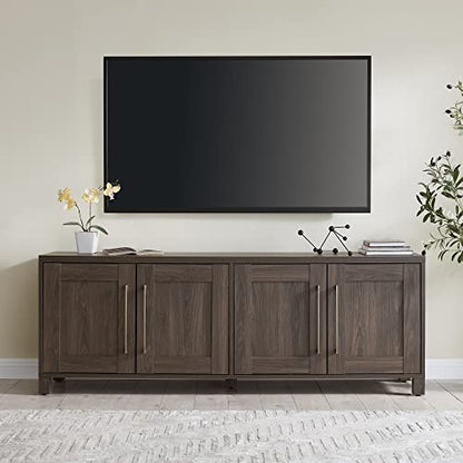 Rectangular TV Stand for TV's up to 80" in Alder Brown, TV Stands for the Living Room
