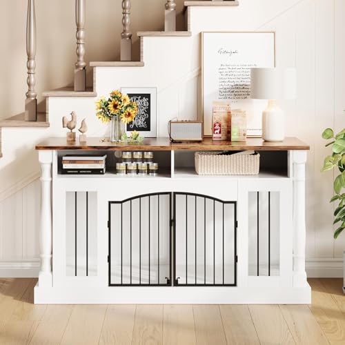 63" Large Dog Crate Furniture for Small & Medium Dogs, view 8