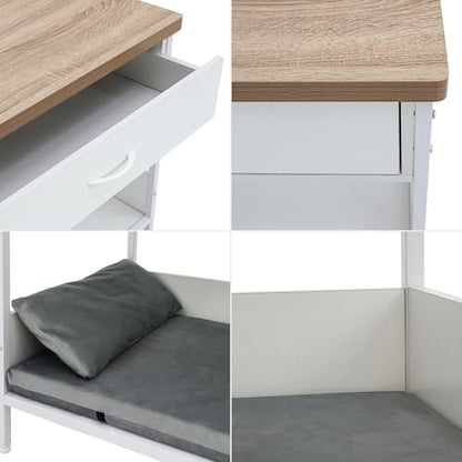 Multi-Functional Dog Bed End Table with Storage Drawer, view 8