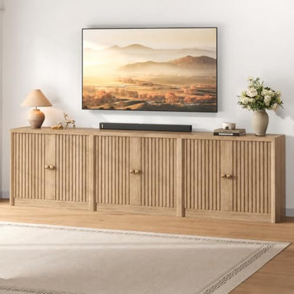 94.5" Sideboard Buffet Cabinets Set of 3 with Storage, view 2