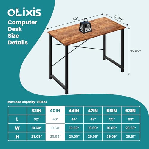 40" Office Desk, Computer Workstation, Home Office Writing Table, view 4