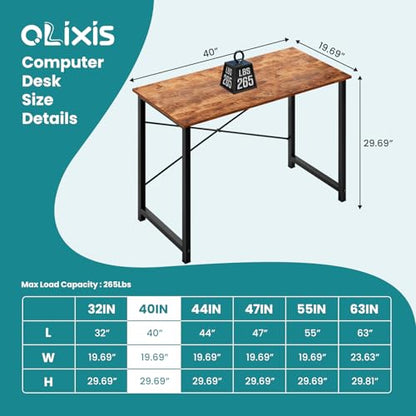 40" Office Desk, Computer Workstation, Home Office Writing Table, view 4