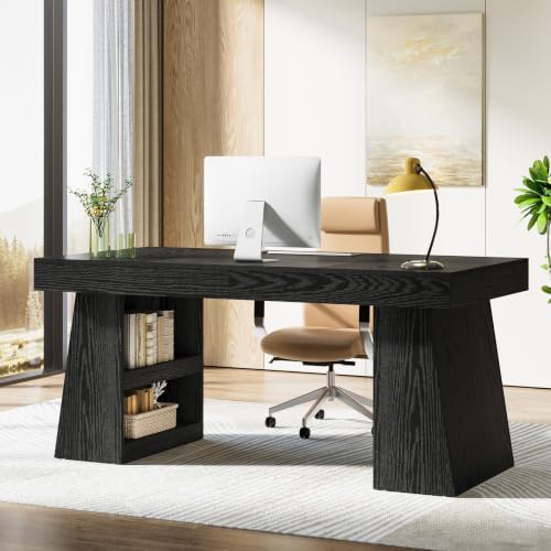 55-Inch Executive Desk with Drawer, view 4