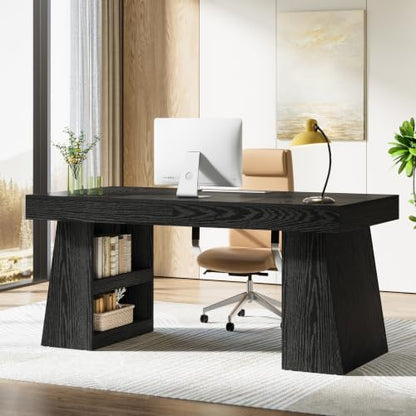 55-Inch Executive Desk with Drawer, view 4
