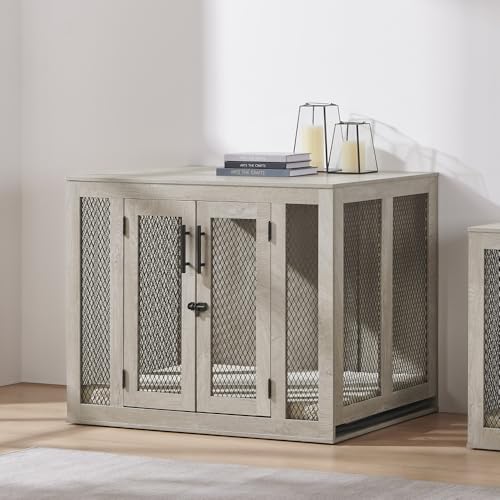 38.5 Inch Large Dog Crate Furniture, Wooden Kennel for Large Breed, view 4