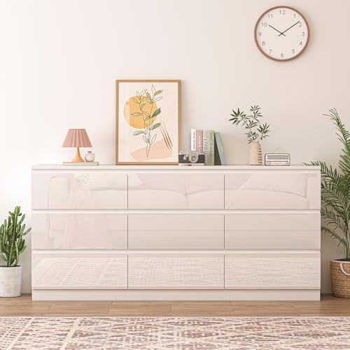 70 INCH 9 Drawers Dresser with Charging Station, view 8