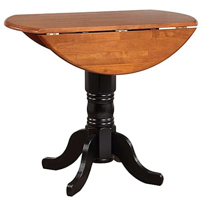 Black Cherry Selections Pub Table Set, Three Size Counter Height, Antique