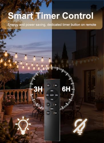 200FT Outdoor String Lights Waterproof, 76+2 Shatterproof S11 LED Bulbs, view 7