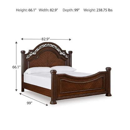 Signature Design by Ashley California King Poster Bed Frame with Headboard, view 3