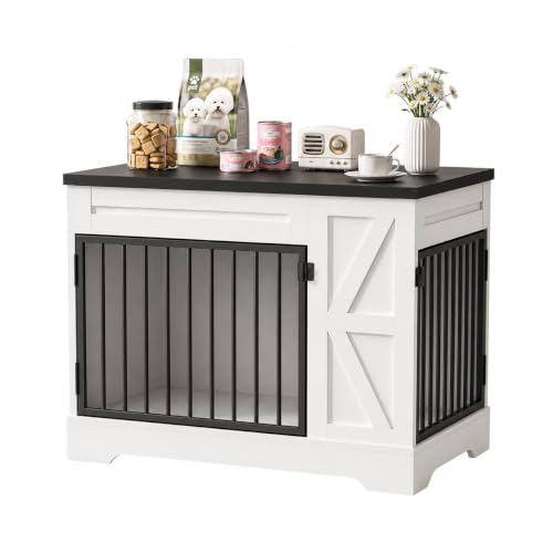 Dog Crate Furniture, Indoor Dog Kennel with Double Metal Doors, view 2