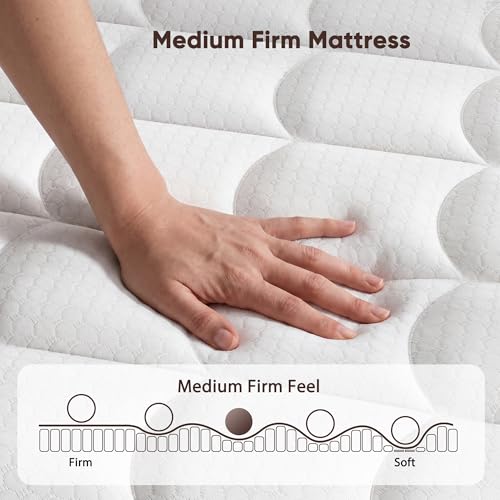 Mattress Queen Size, 12 Inch Hybrid Queen Mattress in a Box, Medium Firm, view 5