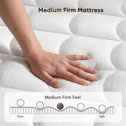 Mattress Queen Size, 12 Inch Hybrid Queen Mattress in a Box, Medium Firm, view 5