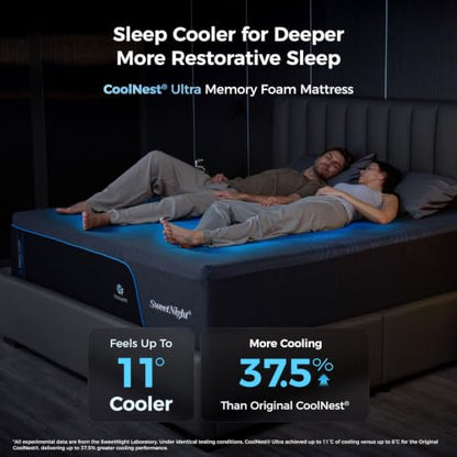 CoolNest Ultra 16 Inch King Size Memory Foam Mattress,Fresh Wake, view 4