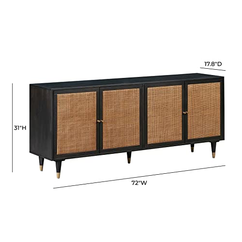 Sierra Wooden Sideboard (Noir), view 4