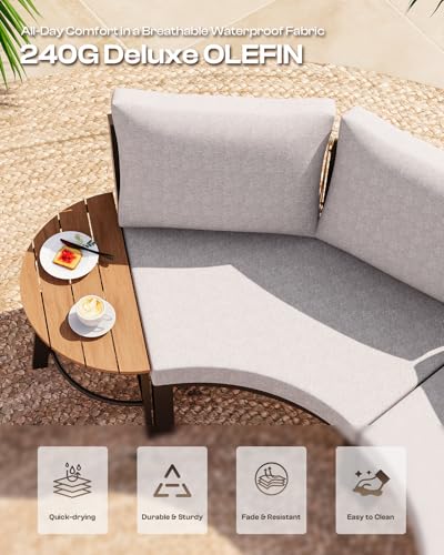Luxury Patio Furniture Set for 10 People, view 4