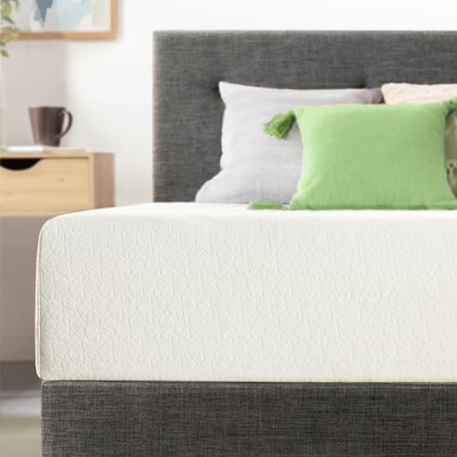 10 inch Queen Mattress Bed-In-A-Box, Green Tea Memory Foam, White, view 2