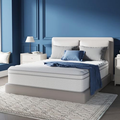 SleepSphere Queen Mattress 12 Inch in a Box, Hybrid Medium Plush, view 2