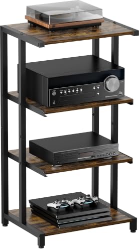4-Tier Wooden Media Stand, view 2
