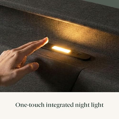Zinus Maya Upholstered Platform Bed Frame, RGB LED Lights, Queen, view 7