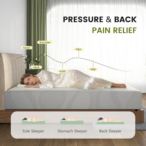 King Size 14 Inch Memory Foam Mattress with Cooling Gel, view 5