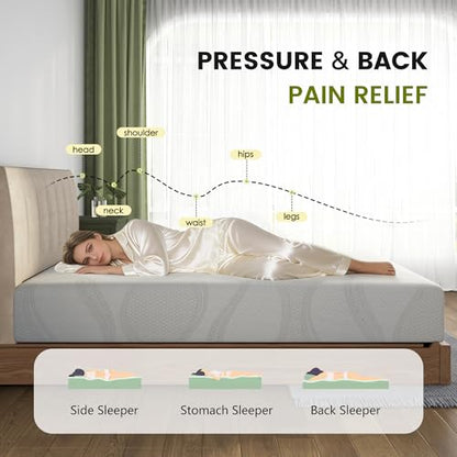 King Size 14 Inch Memory Foam Mattress with Cooling Gel, view 5