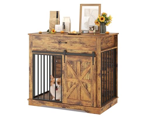37.8" Dog Crate Furniture, view 2