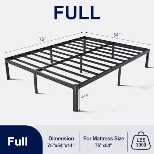 Full Metal Bed Frame with Round Corner Legs, view 3