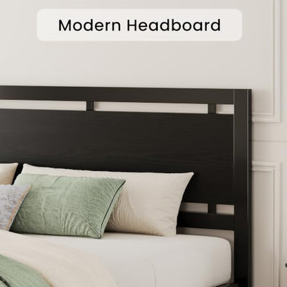 King Size Bed Frame with Headboard and Footboard, view 6
