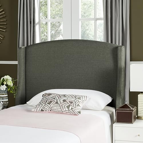 Safavieh Mercer Collection Austin Grey Winged Linen Headboard, view 2