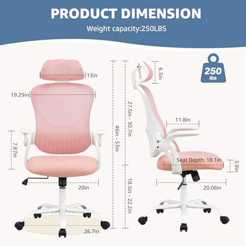Ergonomic Office Chair, Desk Computer Chair, Lumbar Support, view 3