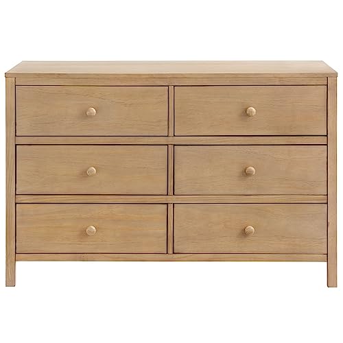 Everlee 6 Drawer Dresser, Honey Wood, view 4