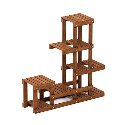 FG18451 Tioman Hardwood Patio Furniture Outdoor Flower Stand in Teak Oil, Natural