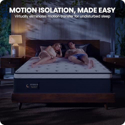 Firm Full Mattress 10 Inch - Hybrid Mattress for Spinal Alignment, view 6