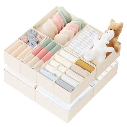 Drawer Organizer Clothes, 10 Pack Dresser Organizer for Baby Clothes, Underwear, view 2