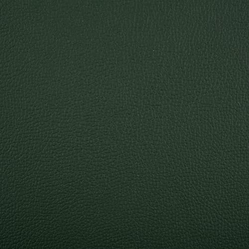SAFAVIEH Home Collection – Hasu Green Faux Leather & Silver Metal Side Table, Round Top Accent Table (FOX5534A)