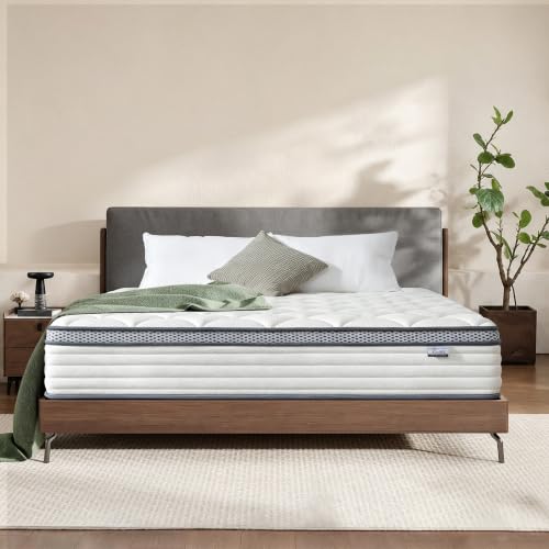 Queen Mattress,12 inch Queen Size Hybrid in Box,Medium Firm Support, view 2