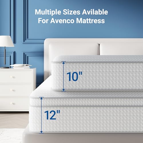 SleepSphere Queen Mattress 12 Inch in a Box, Hybrid Medium Plush, view 3