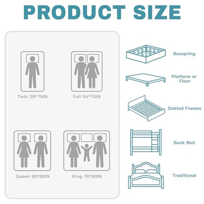 12 Inch Full Size Hybrid Mattress, Medium Firm, Motion Isolation, view 8