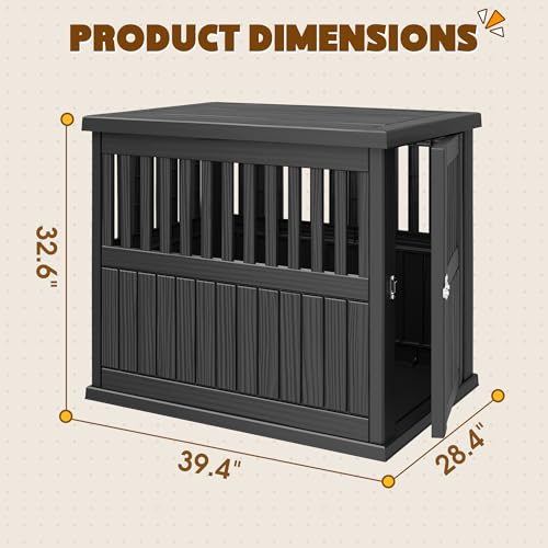 Dog House 40-Inch Dog Crate Furniture, Heavy Duty Dog Crate for Large Dog, view 7