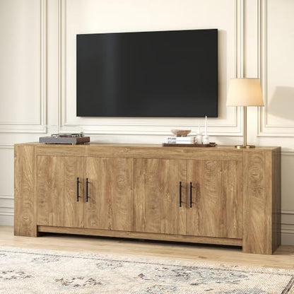 Tall TV Stand with Storage, Long Entertainment Center for 85 Inch TVs, view 2