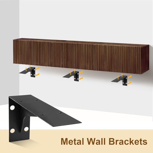 70.7" Floating TV Stand, Modern Wall Mount Entertainment Center TV Shelf, view 7