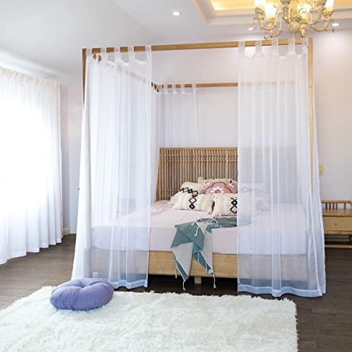Sheer Canopy Bed Curtains for King, Queen, Full and Twin Bed, view 4