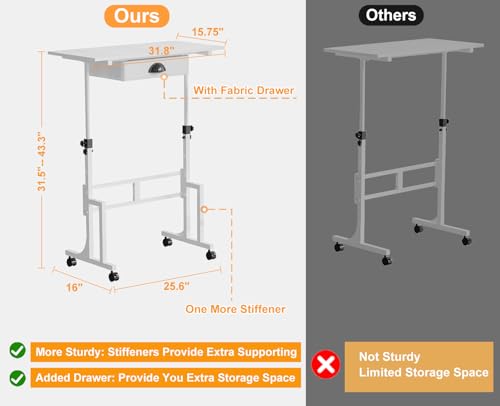 Adjustable Height Standing Desk for Walking Pad Treadmill, view 7