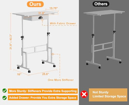 Adjustable Height Standing Desk for Walking Pad Treadmill, view 7