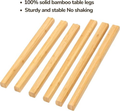 Bamboo Nesting Triangle End Table,Set of 2 Side Table Modern Minimalist Coffee Table for Living Room (Walunt)