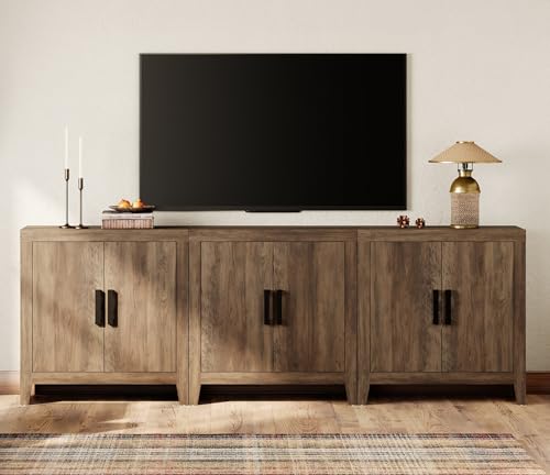 Farmhouse TV Stand for TVs up to 85 Inch, view 2